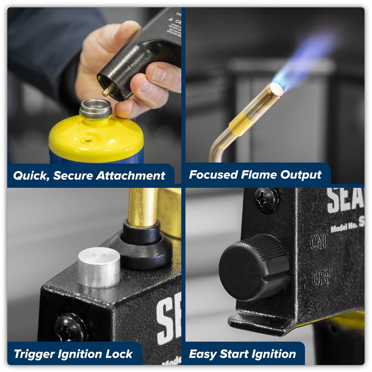 Sealey Industrial MAPP & Propane Gas Brazing Torch SMGT02