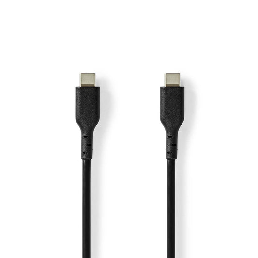 Nedis USB Cable USB 2.0 USB-C Male USB-C Male 240W 480Mbps 2m Black