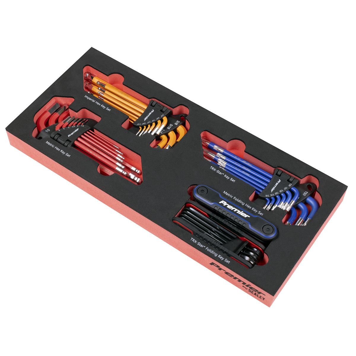 Sealey Premier Master Key Set with Tool Tray 43pc TBT62