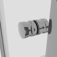 Baridi Corner Shower Entry Enclosure 800 x 800 x 1850mm with 6mm Tempered Glass - Chrome DH298