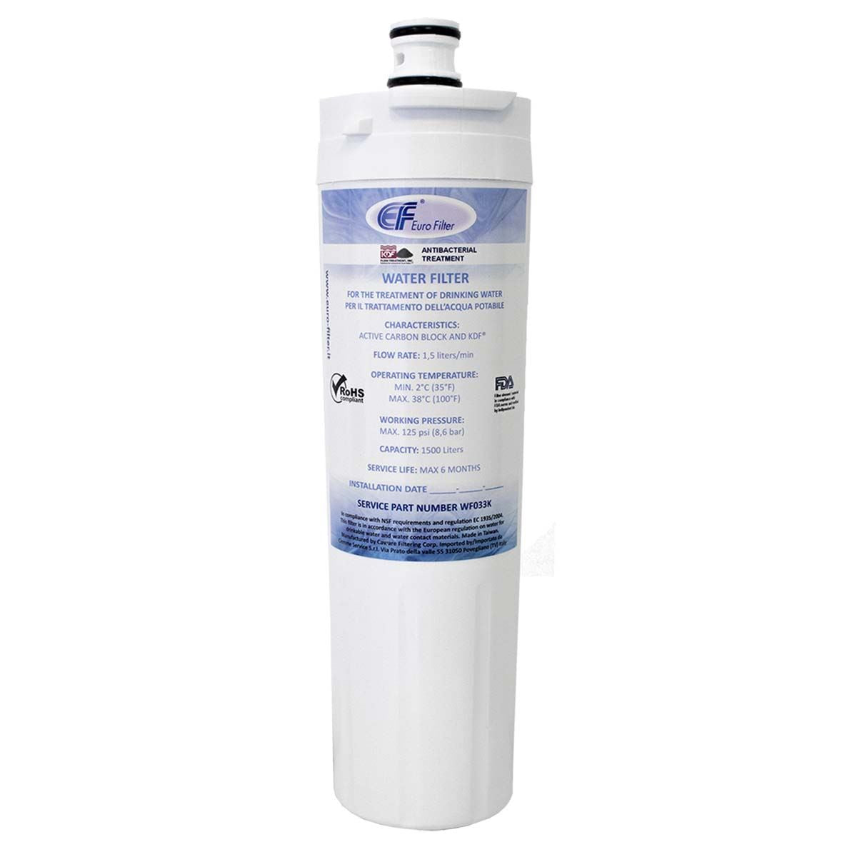 Euro Filter Adaptable waterfilter for refrigerator WF033K