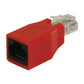 Glaxio Network adapter RJ45 male to RJ45 female red - VLCB89251R