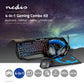 Gaming Combo Kit 4-in-1 Keyboard, Headset, Mouse & Mouse Pad French Layout Black