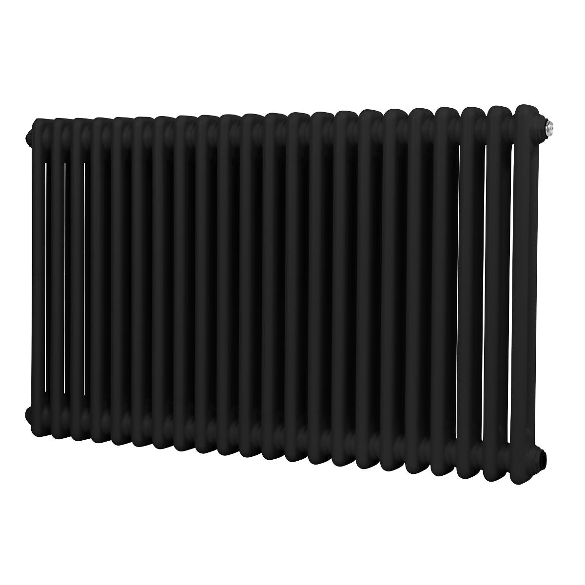 Baridi Horizontal Traditional 2 Column Radiator 600 x 1012mm � Black DH364