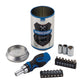 Draper Beer Stash Can Ratchet Stubby Screwdriver and Bit Set with Sockets 99413