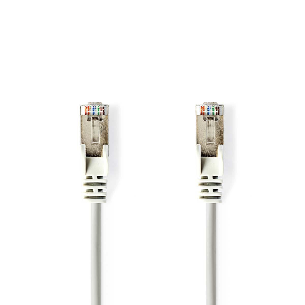 Nedis Cat 5e F/UTP Network Cable RJ45 Male to RJ45 Male 1m Grey CCGP85111GY10