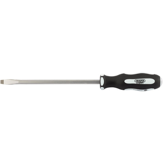 Draper 35184 Expert 'Pound Thru' Plain Slot 8 x 200mm Soft Grip Screwdrivers