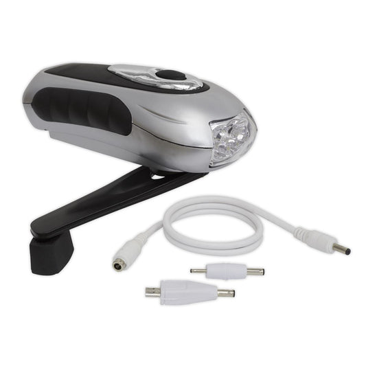 Sealey Wind-Up Torch 3 LED Rechargeable AK3305