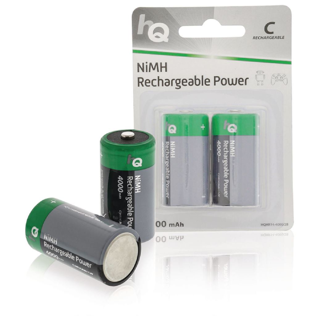 HQ Rechargeable NiMH C battery 4000 mAh, 2-blister - BANM40HR142B