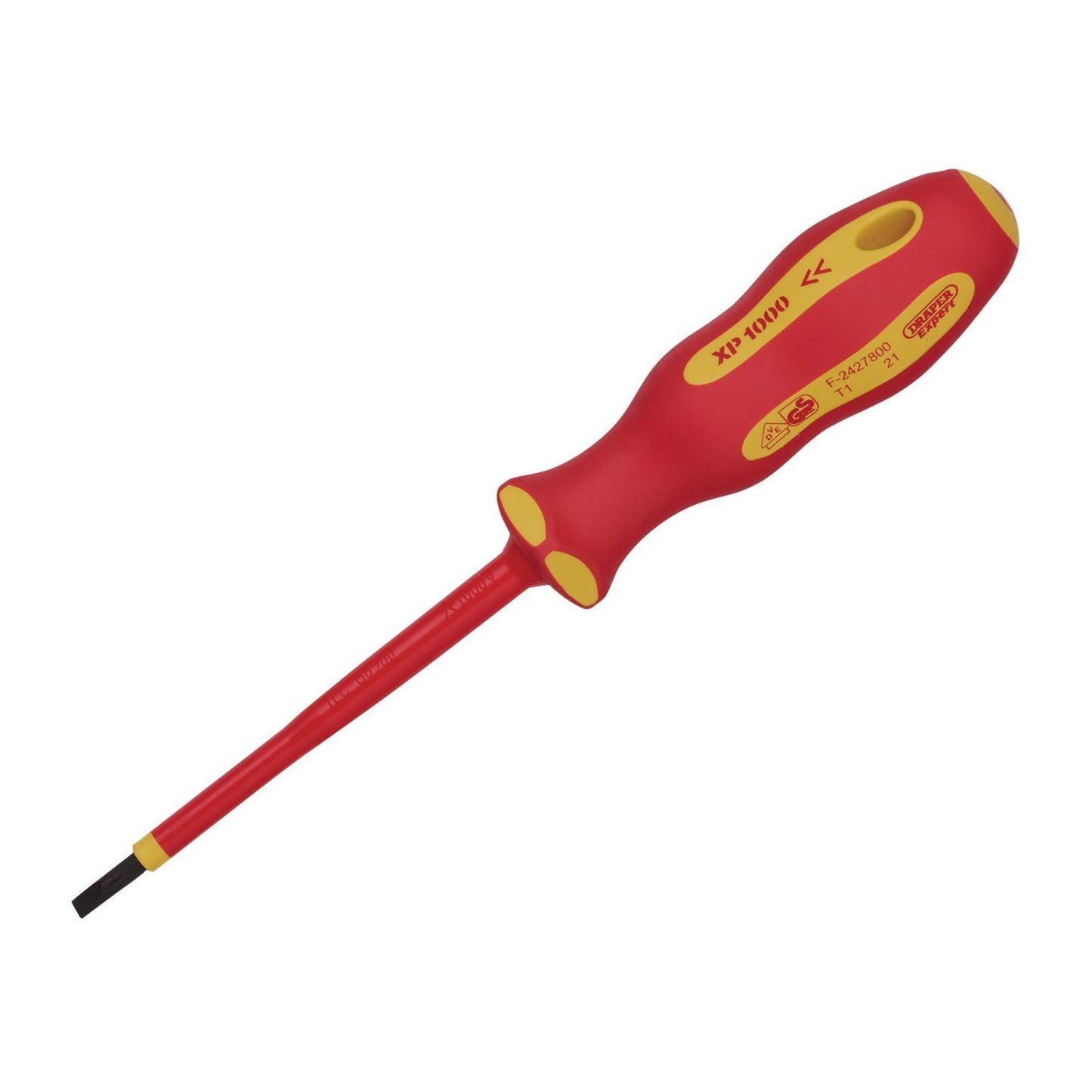 Draper Ergo Plus VDE 4.0mm x 100mm Plain Slot Screwdriver - 64414