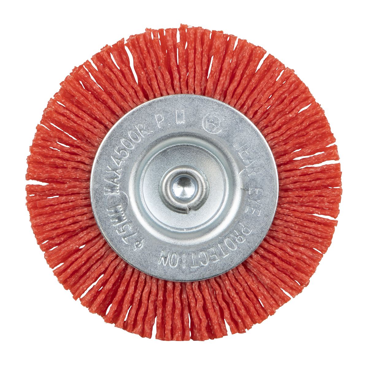Sealey 75mm Nylon Filament Circular Brush with 6mm Shaft NFBC75
