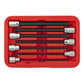Sealey Hex Socket Bit Set 7pc 3/8"Sq Drive 150mm Metric AK62255