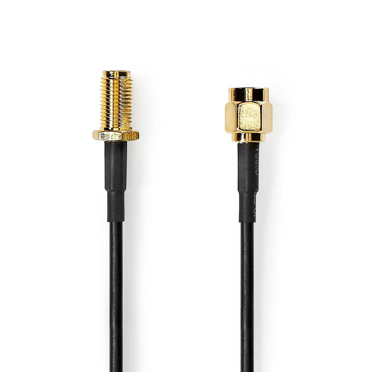 Nedis SMA Cable SMA Male SMA Female Gold Plated 50 Ohm Single Shielded 1m