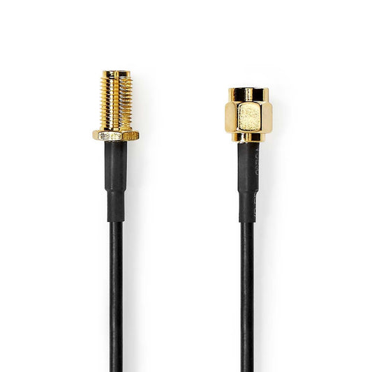 Nedis SMA Cable SMA Male SMA Female Gold Plated 50 Ohm Single Shielded 1m