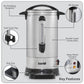 Baridi Hot Water Boiler/Tea Urn 10L Capacity, Stainless Steel DH269