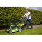 Dellonda Self-Propelled Petrol Lawnmower Grass Cutter with Height Adjustment & Grass Bag 149cc 18"/46cm 4-Stroke Engine DG101