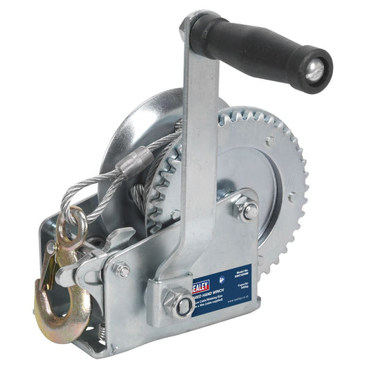 Sealey Geared Hand Winch 540kg Capacity with Cable GWC1200M