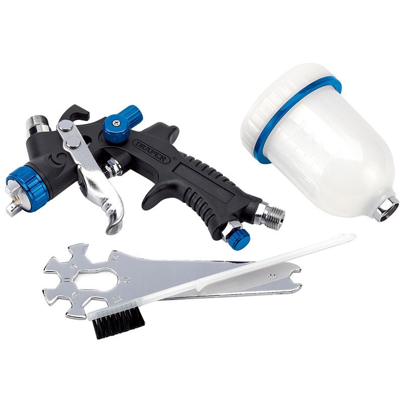 100Ml Gravity Feed Hvlp Composite Body Air Spray Gun Draper 09709