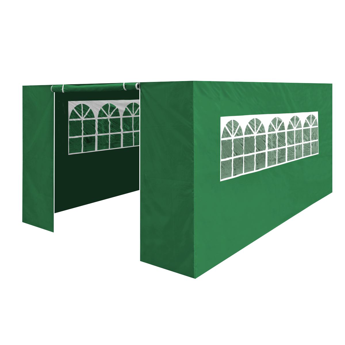 Sealey Dellonda Premium Side Walls/Doors/Windows for Gazebo/Marquee, Fits 3 x 4.5m Models - Dark Green DG152