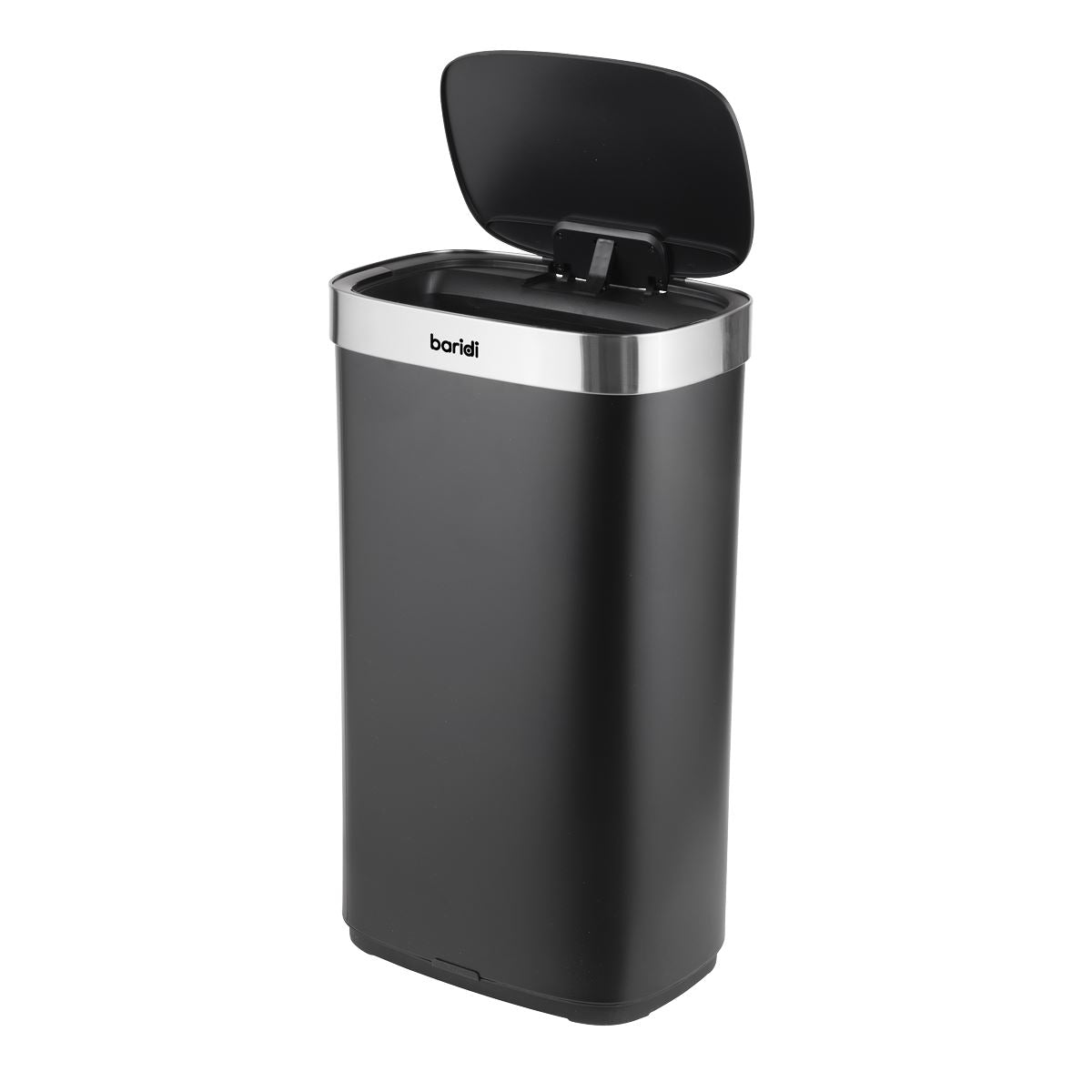 Baridi Sensor Bin 80L - Black/Stainless Steel DH283