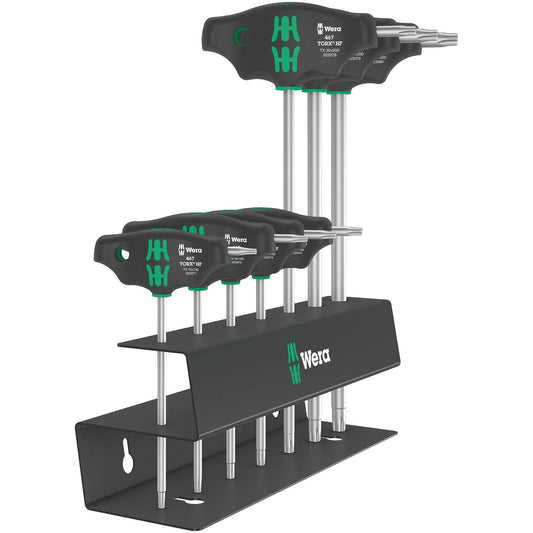 Wera 467/7 Torx� Hf Set 2 T-Handle Set With Metal Rack 7Pc 023456