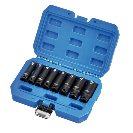Draper Draper HI-TORQ Metric Deep Impact Socket Set, 3/8" Sq. Dr. (8 Piece)