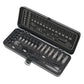 Sealey Socket Set 32pc 1/4"Sq Dr 6pt WallDrive Metric Black Series AK7970
