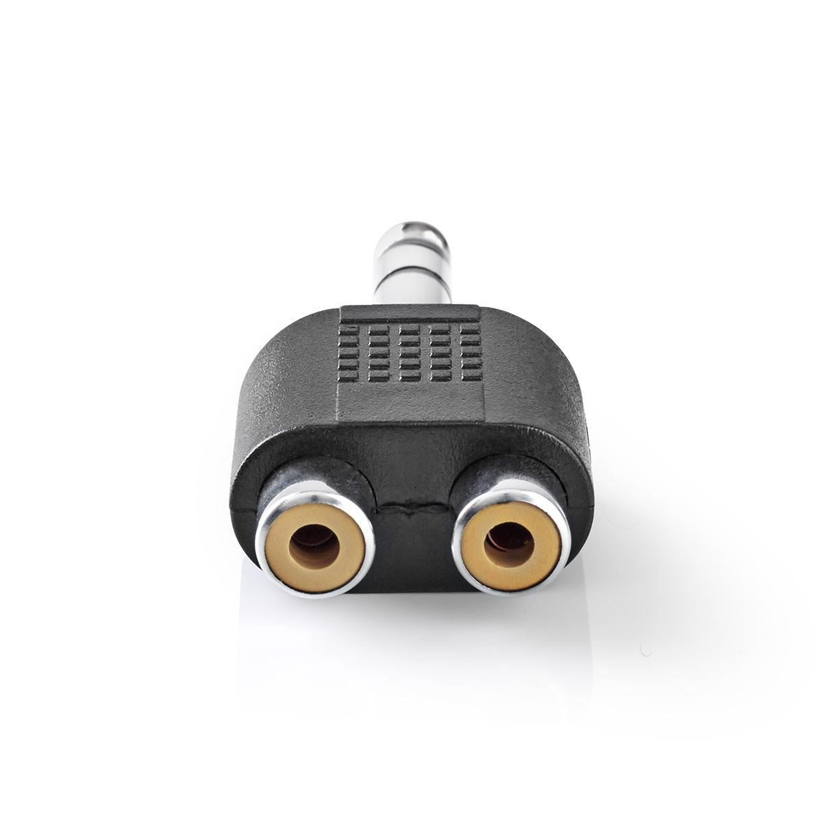 Nedis Stereo Audio Adapter 6.35mm Male to 2x RCA Female 10 pieces Black