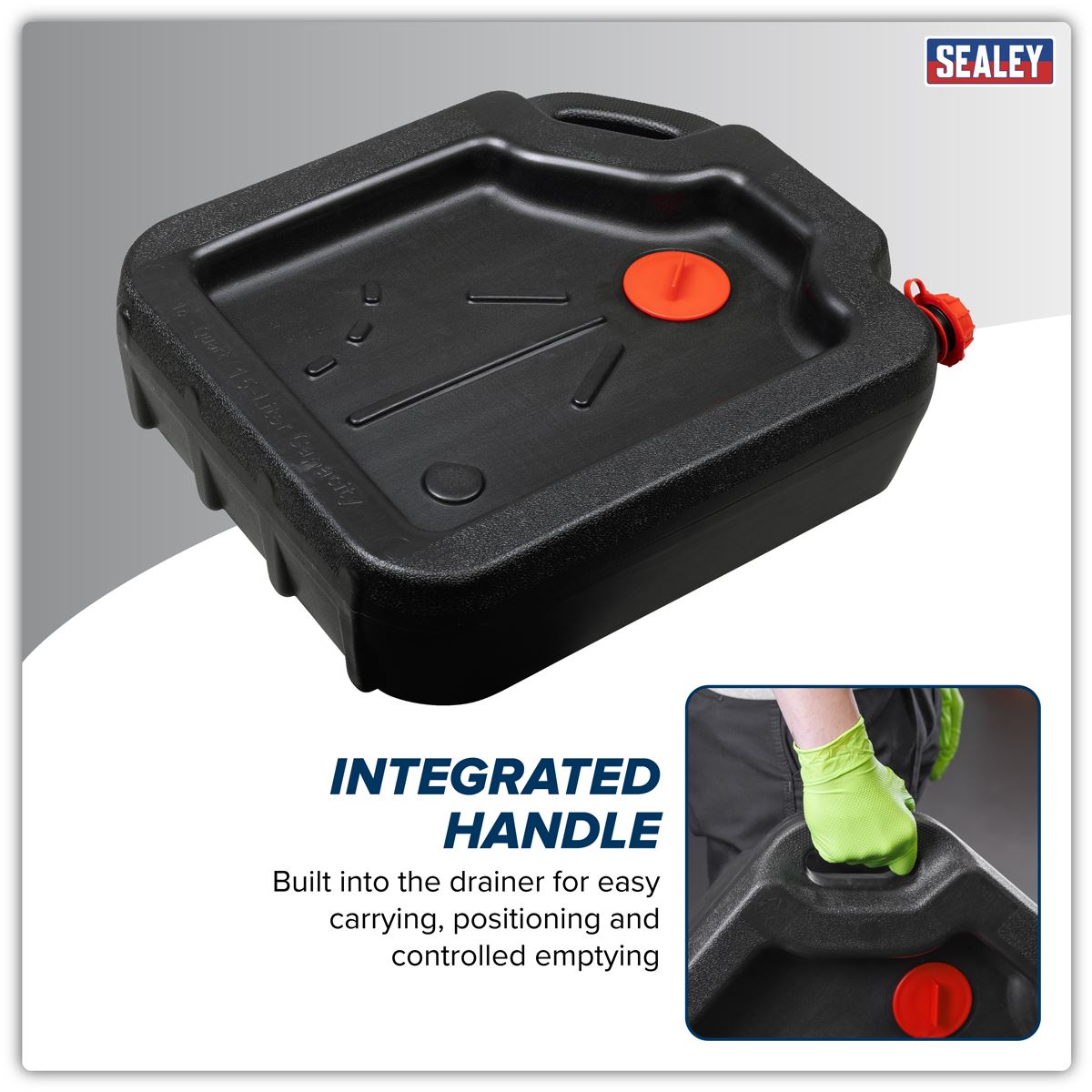 Sealey Portable Oil Drainer 15L DRP45