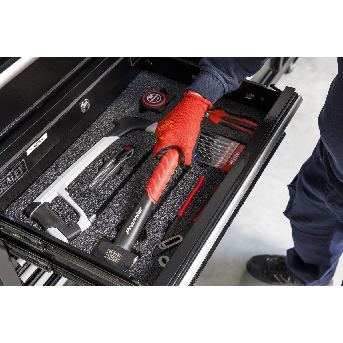 Sealey Easy Peel Shadow Foam Black/Black 1200 x 550 x 50mm SF50BK