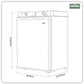 Dellonda 3-Way Fridge 60L DL159