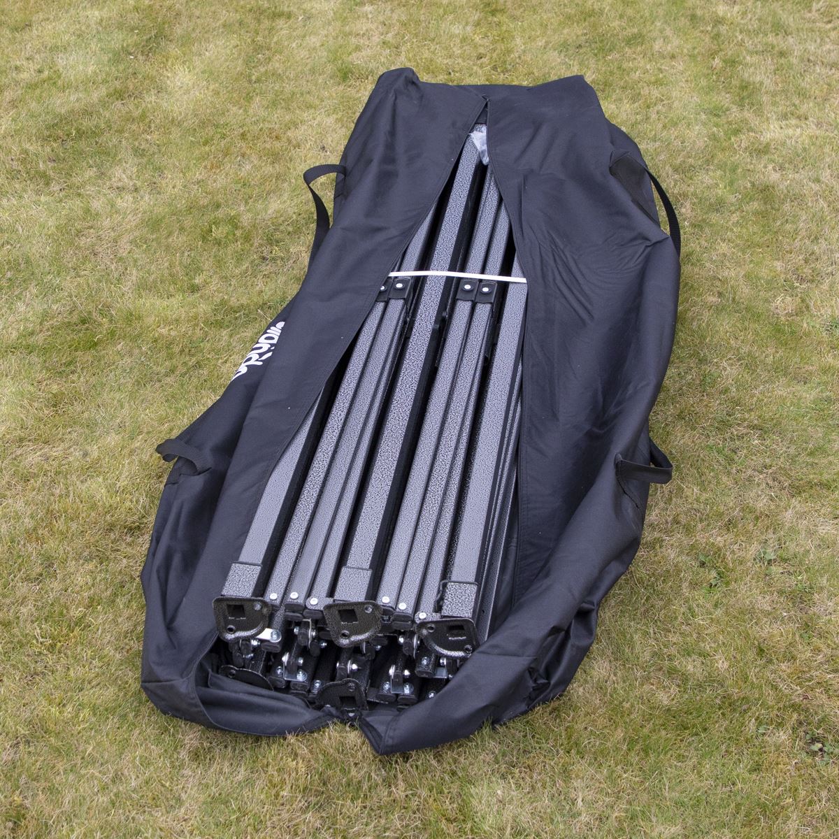 Dellonda Premium 3x6m Pop-Up Gazebo Water Resistant w/Carry Bag/Rope/Stakes Grey