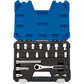 Draper 20mm 'Go Through' Chrome Socket Set - 19 Piece - 16482