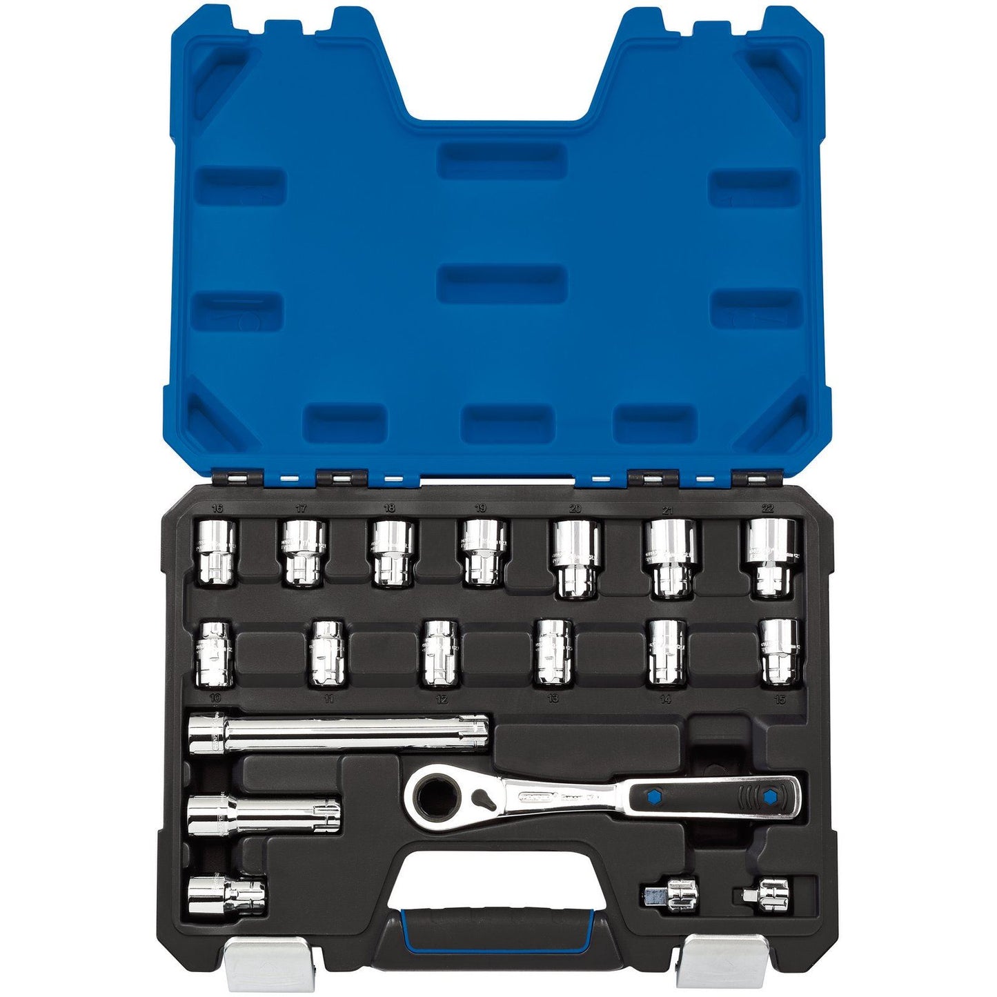Draper 20mm 'Go Through' Chrome Socket Set - 19 Piece - 16482