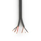 Sweex Stereo Audio Cable on Reel 100m Dark Grey SWOR15001E100 - COTR15001GY100