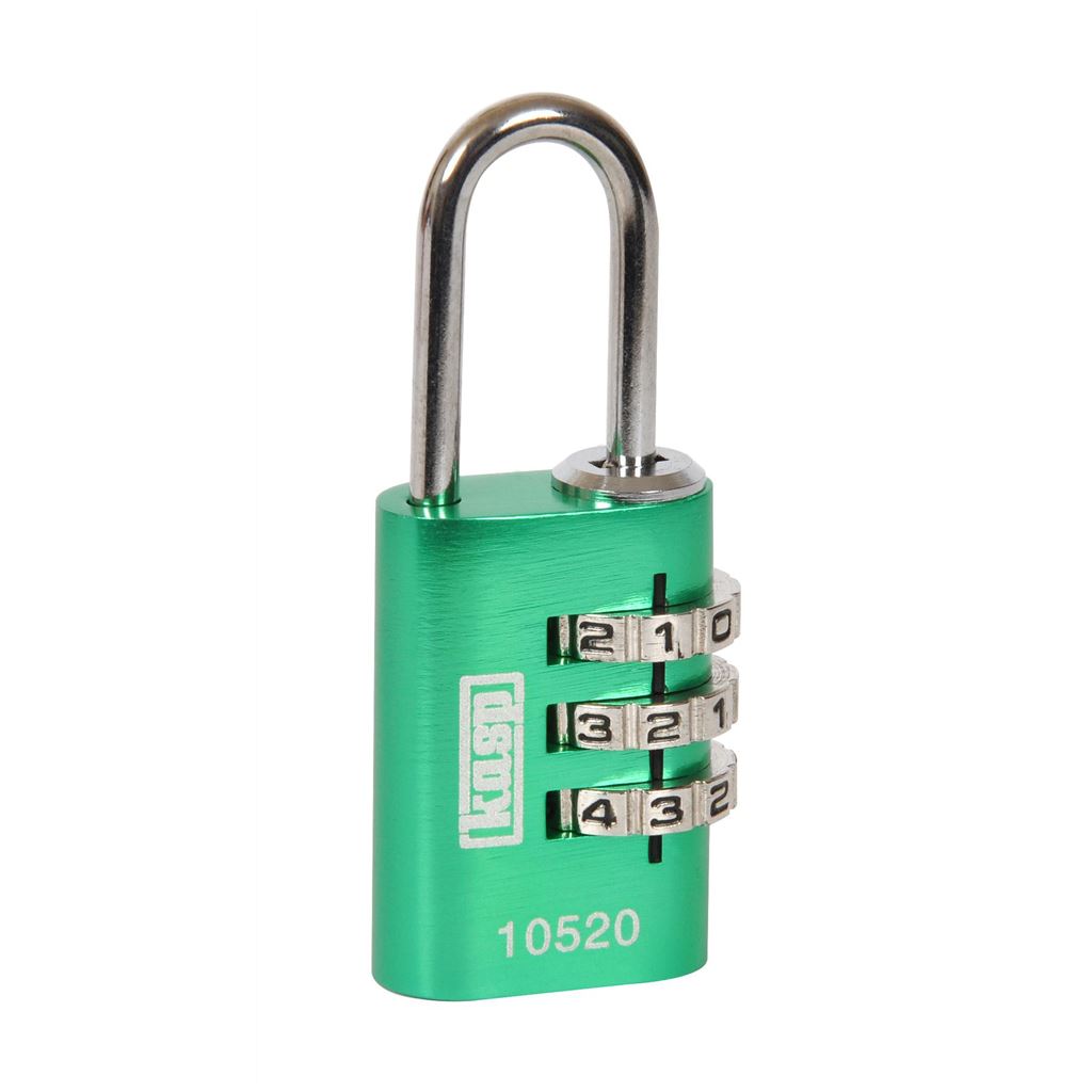 Kasp 105 Combi Padlock Green 20mm K10520GRED