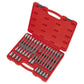 Sealey Ribe Socket Bit Set 32pc 1/2"Sq Drive AK2198