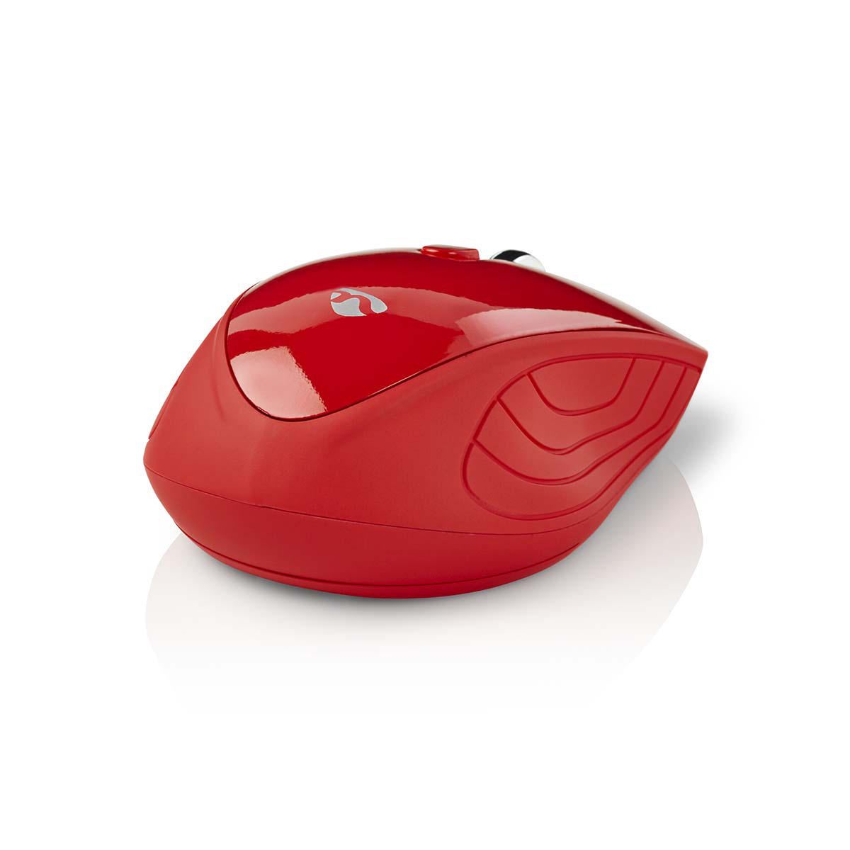 Nedis Wireless Mouse 1000 DPI 3-Button Red MSWS400RD