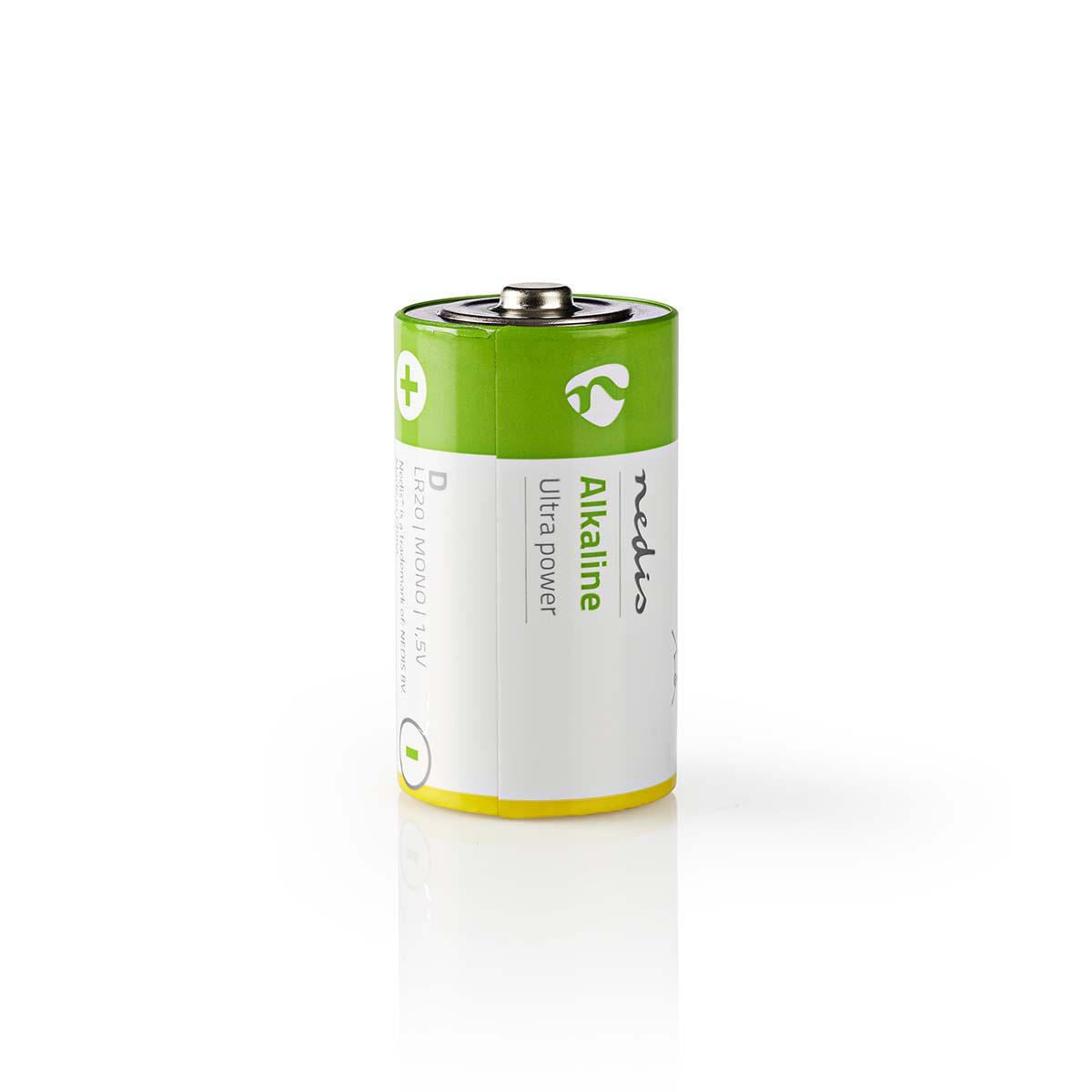 Nedis Alkaline Battery D 1.5V 2 pieces Blister BAAKLR202BL
