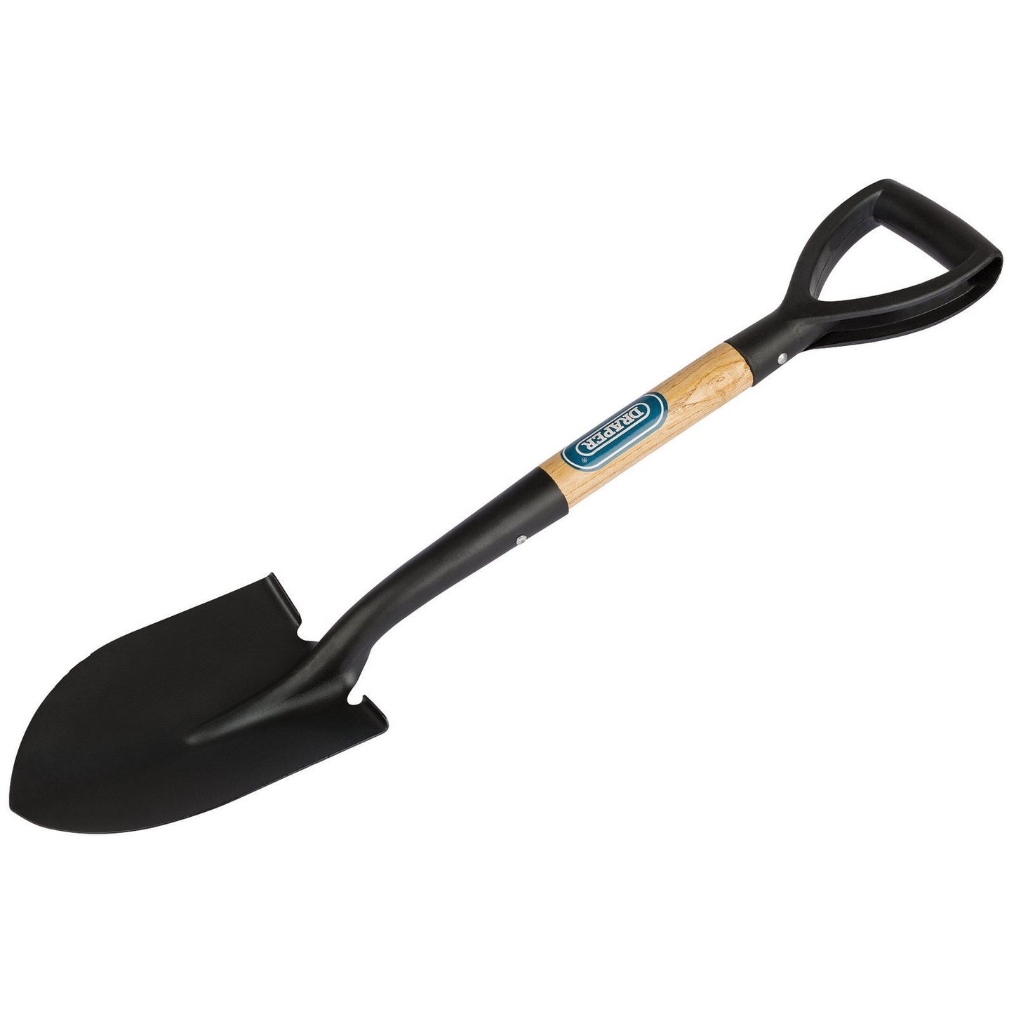 Draper Heavy Duty 700mm Mini Digging Shovel Spade Round Point Steel Blade - 15072