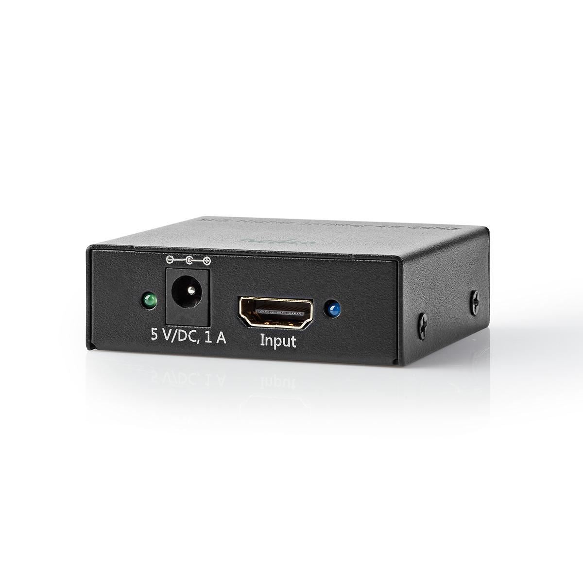 Nedis HDMI Splitter 2-Port to 1x HDMI Input 2x HDMI Output 4K2K@60FPS/HDCP2.2 - VSPL3472AT