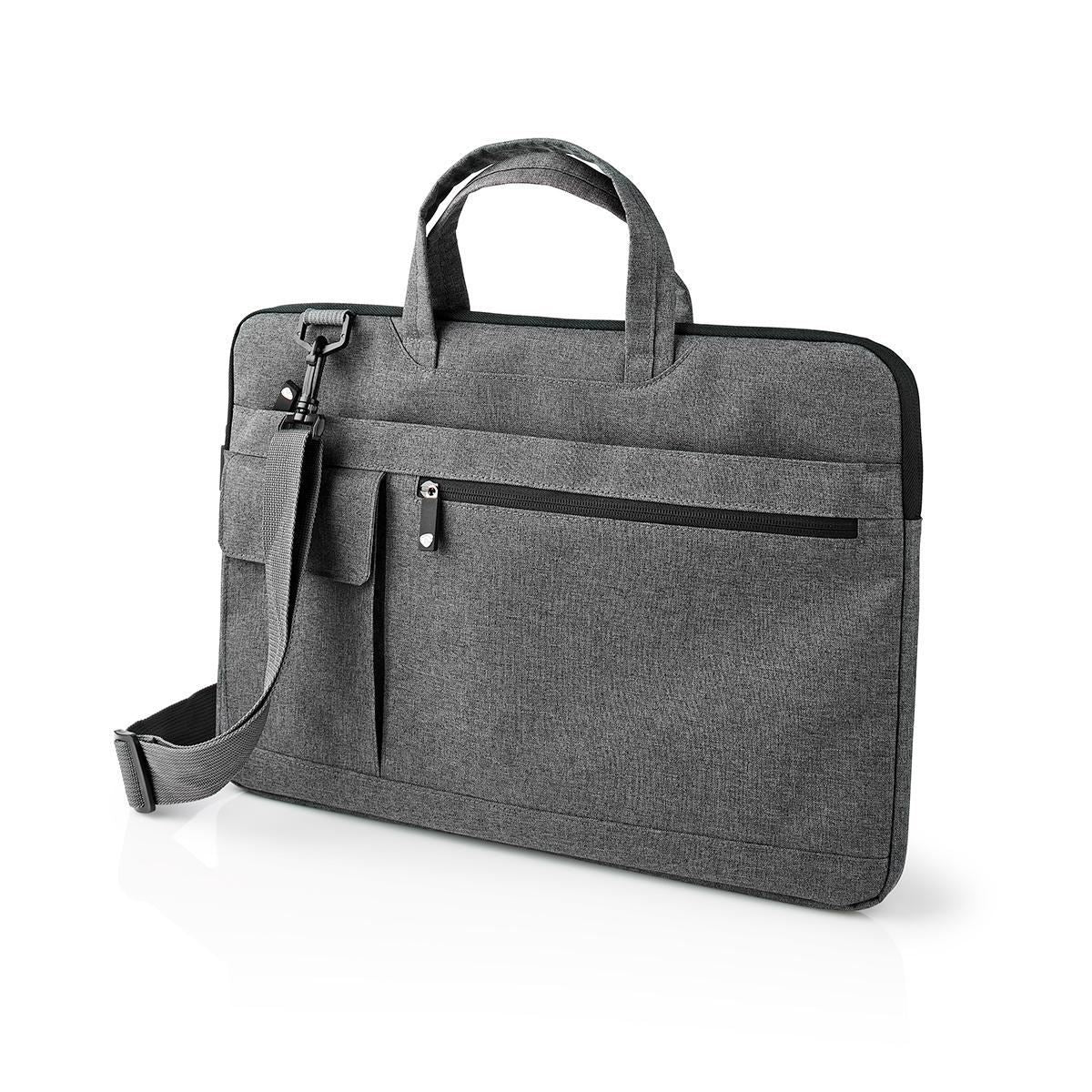 Nedis Notebook Bag Shoulder Strap 8 Storage Pockets 15" to 16" Black - NBBG15150BK