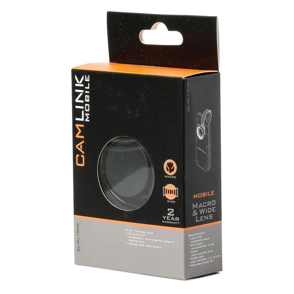 Camlink Mobile phone 2-in-1 lens - CL-ML10MW