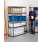 Draper Expert Heavy Duty Steel Shelving Unit Five Shelves L1220 x W450 x H1830mm - 21663