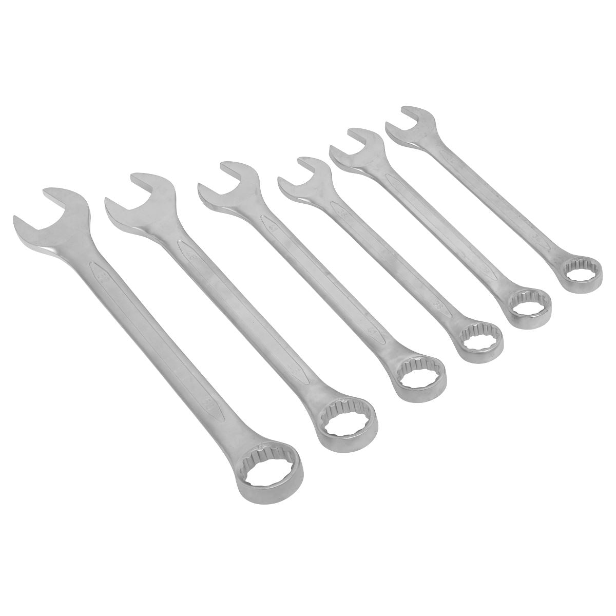 Sealey Combination Spanner Set 6pc Jumbo Metric AK63259