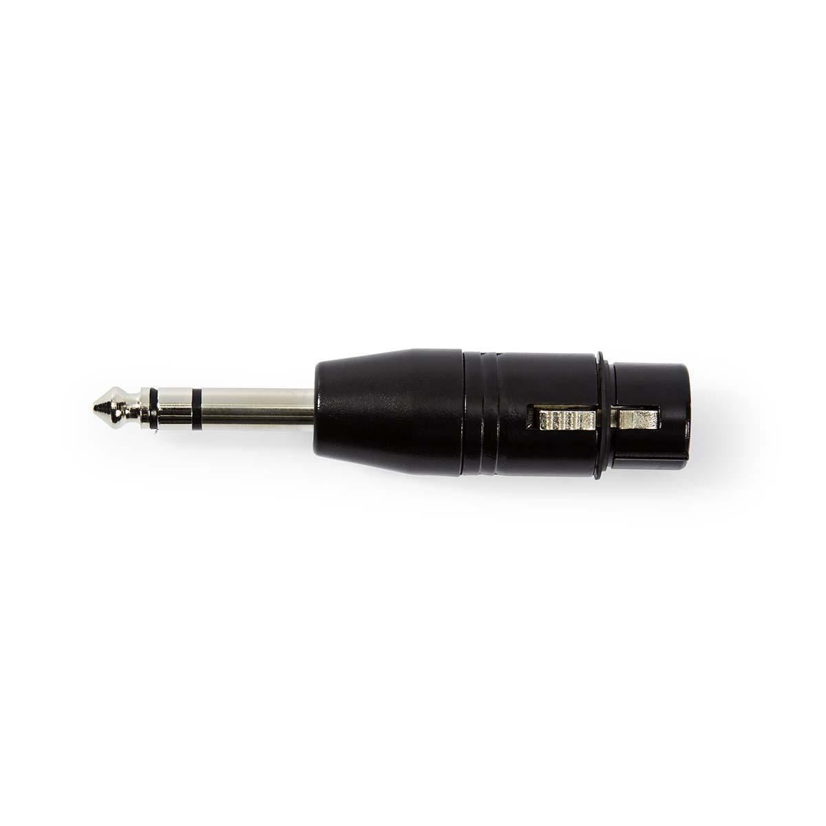 Nedis XLR Adapter Stereo XLR 3-pin Female to 6.35mm Male Black COTP15941BK