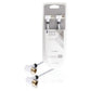 Konig Coax cable 100 dB coax male angled to female angled 5m white - CSBW40010WT50