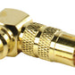 Glaxio® Adapter Plug angled RCA Plug to RCA Socket (GOLD)