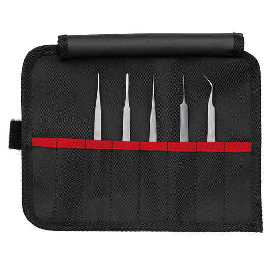 KNIPEX 92 00 02 Precision Tweezers Set, 5 Parts