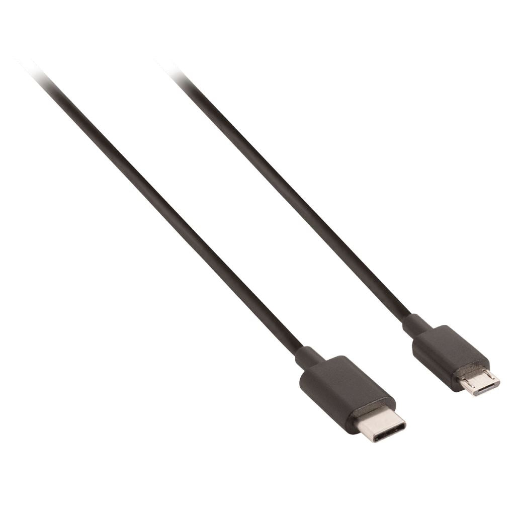 Valueline USB 2.0 Cable USB-C Male to USB Micro B 1m Black VLCB60750B10